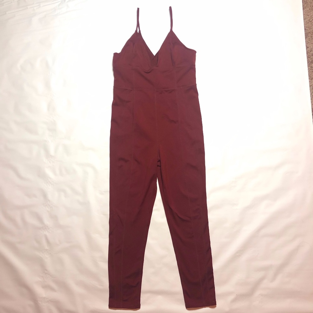 Free People Movement Jumpsuit Bodysuit One Piece Red Women's M